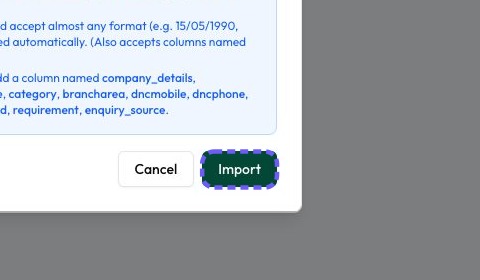 Review the file format, then import