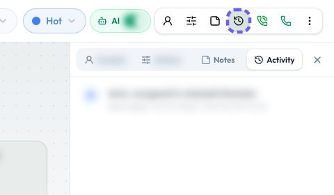 See the chat's activity