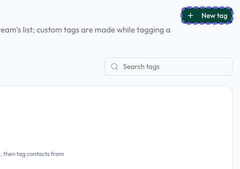 Manage your tags