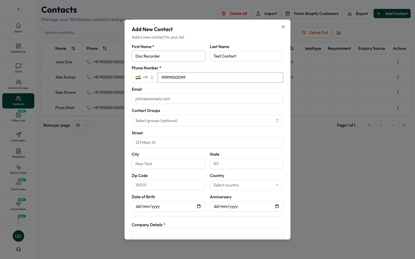 Add any optional details